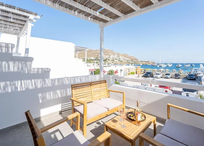 Sea Side Apartments In Ornos Beach