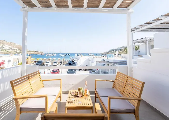 Sea Side Apartments In Ornos Beach